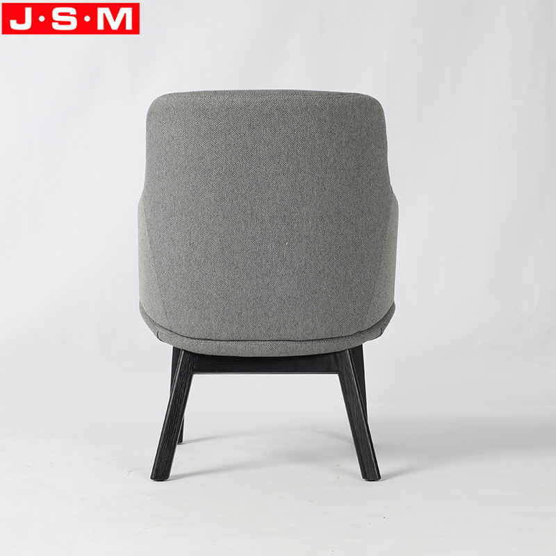 High Back Accent Chair Sofa Lounge Fabric Living Room Single Wooden Armchair
