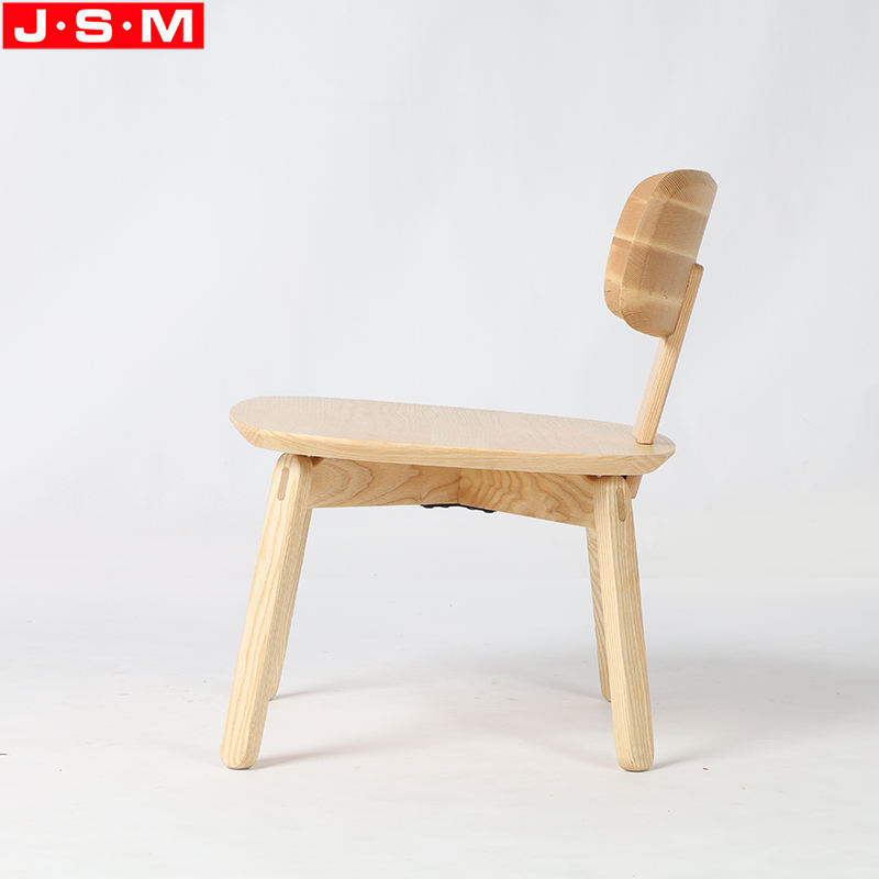 Simple Outdoor Stool Chair Living Room Ash Timber Solid Wood Armchair