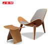 Hot Products Nordic Luxury Single Bent Wood Seat Ash Timber Frame Armchair