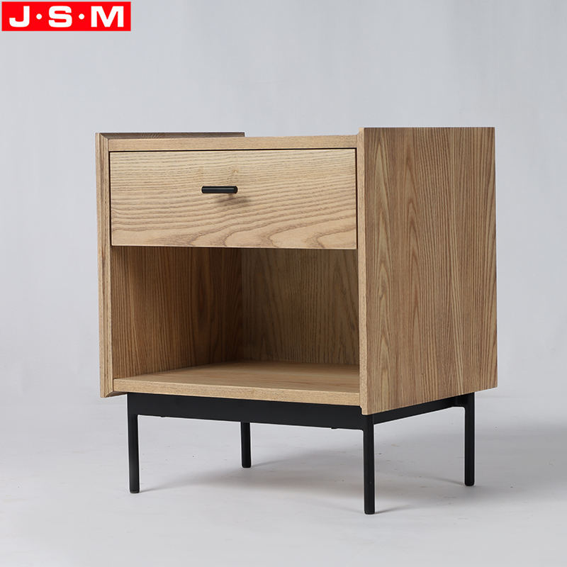 Metal Base Bedside Table Nightstand