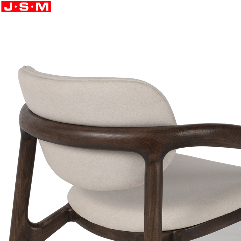Wood And Fabric Dining Chair
