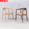 Wholesale Paper Rope Woven Wood Dining Chairs Restaurant Dining Chair