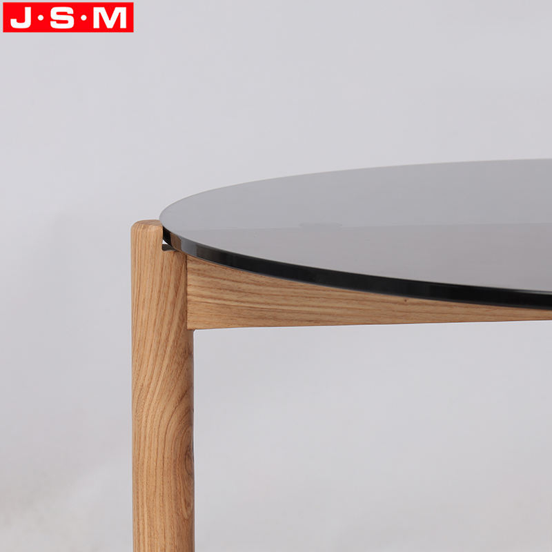 New Shaped Round Modern Coffee Table And End Tables Side Table With Interlayer