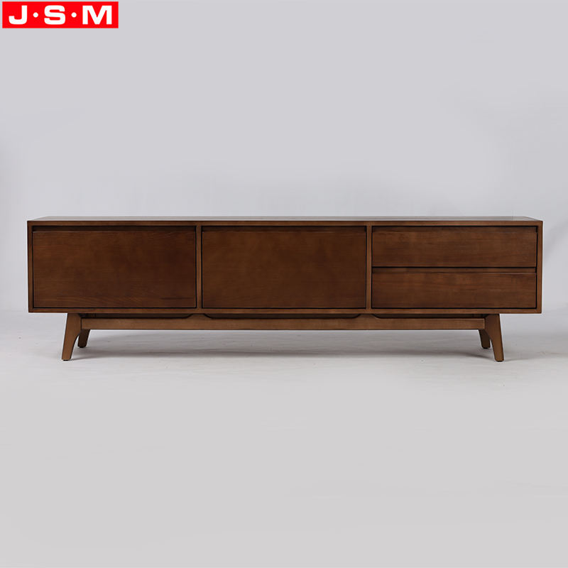 Hot Sale Brown Home Livingroom 1 Door And 3 Drawers Ash Timber Base Stand TV Cabinet