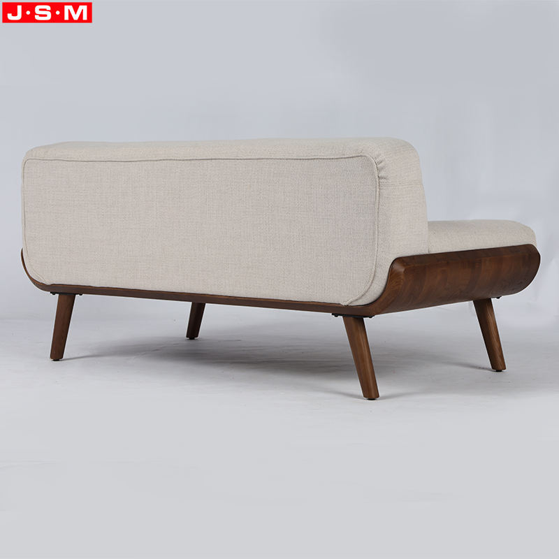 Modern Wooden Frame Loveseats Sofa Chair Upholstered Fabric Living Room Sofa