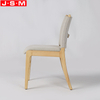 Ash Timber Modern Dining Chair Wood Restaurant Fabric Gray Dining Chair With Wood Legs