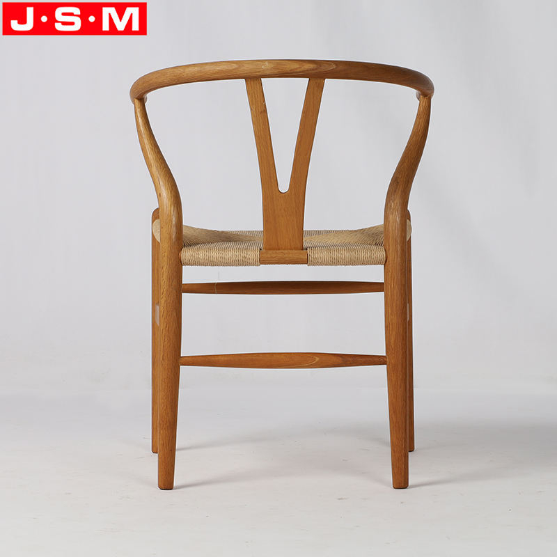 Good Quality Paper Rope Seat Ash Timber Frame Solid Wood Dining Chairs