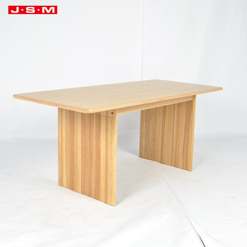 Mid Century Furniture Farmhouse Outdoor Dining Room Wooden Dining Table For Kitchen