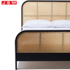 Modern Adult Loft Upholstery Plastic Headboard Wooden Frame Bed