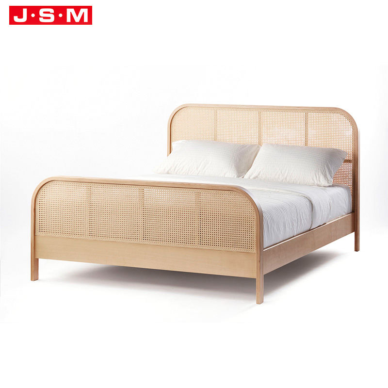 Modern Adult Loft Upholstery Plastic Headboard Wooden Frame Bed