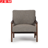 Upholstered Modern Nordic Armchair Living Room Wood Frame Armchair