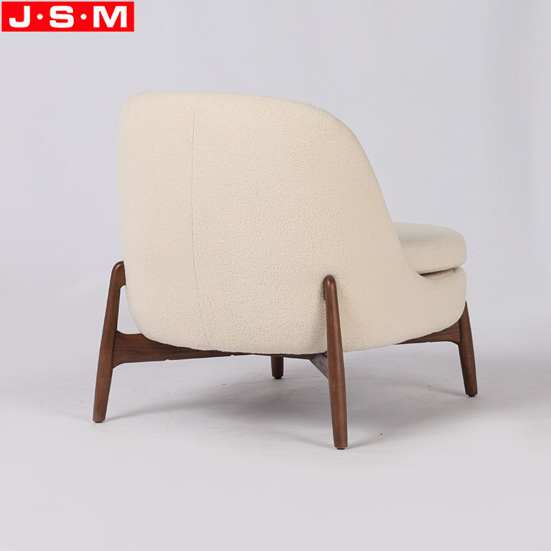 New Design Home Furniture Armchair Leisure Lounge Chair With Wood Leg