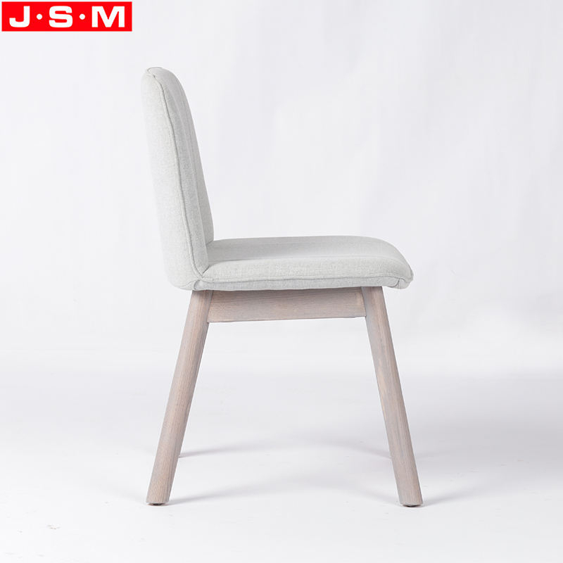 Wooden Frame Comfortable Upholstery Fabric Seat Dining Room Dining Chair