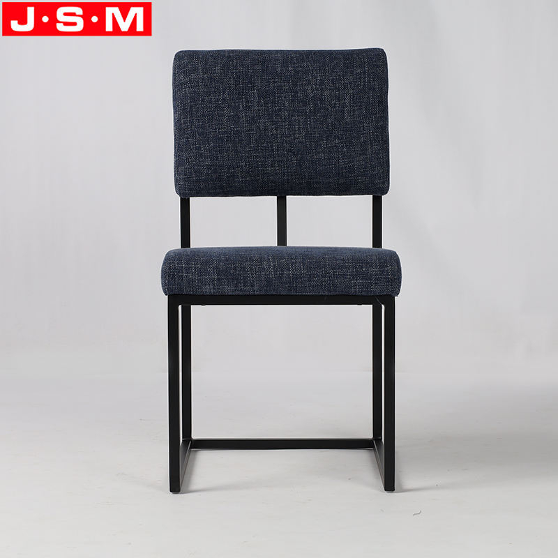 Hot Sale Home Furniture Modern Upholstered Dining Chair With Metal Legs