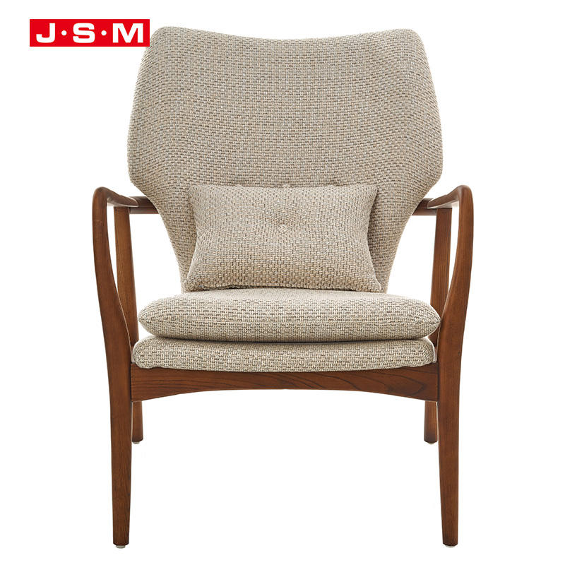 French Morden Furniture Lobby Living Room Garden Solid Wood Bench Armchair