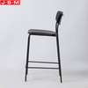 Industrial Design Metal Frame Wooden Seat High Bar Stool Chair Bistro Chair