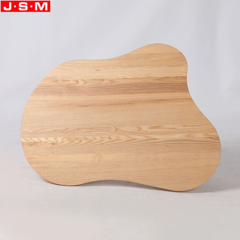 New Style Living Room Tea Table Irregular Mesa Table Wooden Base Tea Table