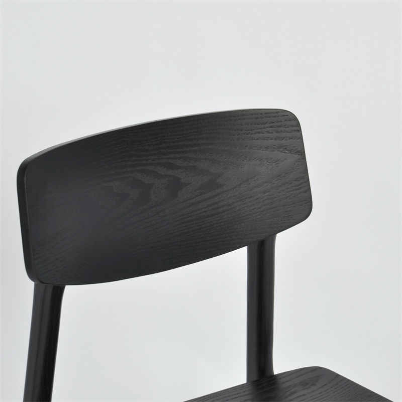 Nordic Wooden Black Outdoor Restaurant Dinning Room Dining Chairs