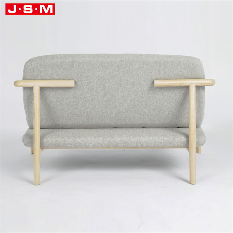 Modern Restaurant Living Room Italian Fabric Furniture Leather 2 Seater Sofa Set