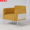 Minimalist Yellow Living Room Furniture Leisure Lounge Chair Fabric Single Sofa