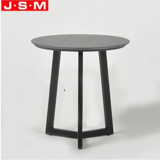 Modern Indoor Wooden Coffee Tea Nightstand Round Side Small Coffee Table For Living Room