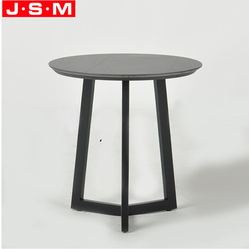 Modern Indoor Wooden Coffee Tea Nightstand Round Side Small Coffee Table For Living Room