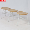 Ash Timber Seat Bar Stool Chair Restaurant Connection Three Seats Metal Stool Chair