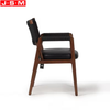 Hot Selling Luxury Quality Dinning Leather Cotton Rope Woven Back Dining Chair
