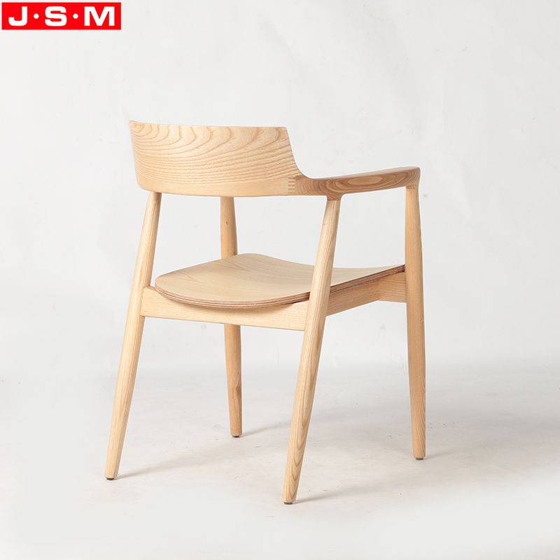 Home Furniture Custom Dining Room Linen Woven Chair Ash Timber Frame Restaurant Chair