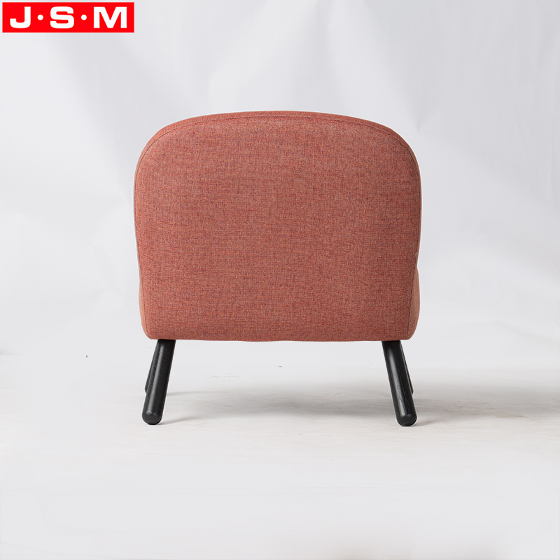 Fabric orPU upholstery armchair oversized armchair leather armchair base in American ash