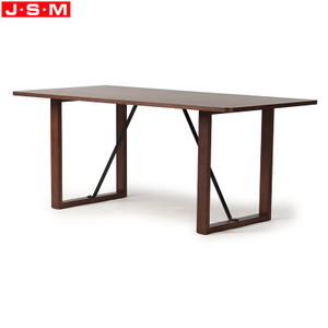 Luxury Modern Restaurant Modern Design Rectangle Shape Wood Dining Table