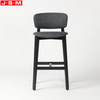 Hot Sale No Stackable Comfortable Fashion Stool Ash Timber Base High Stool For Home Office Bar