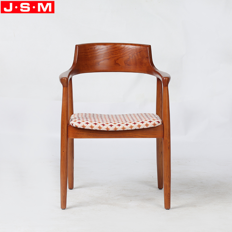 Hot Sell Ash Wood Dining Chair Ash Timber Frame Cross Back Wedding Dining Chair