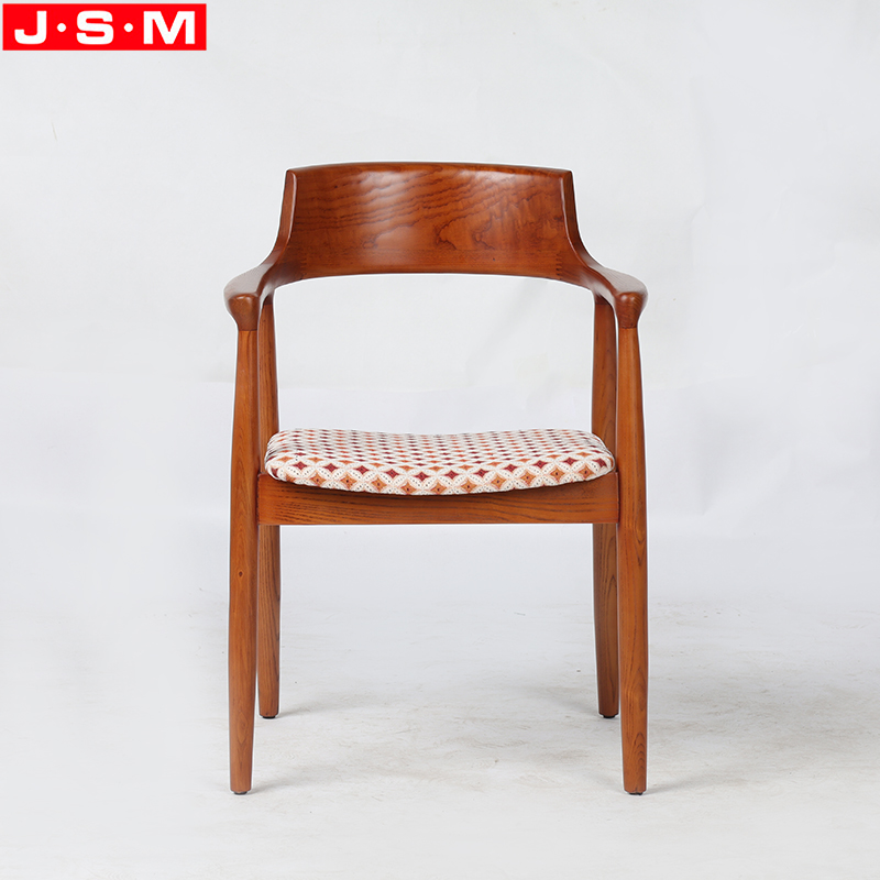 Hot Sell Ash Wood Dining Chair Ash Timber Frame Cross Back Wedding Dining Chair