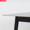 Ceramic Top Wood Dining Table Tempered Glass Top Dining Room Table