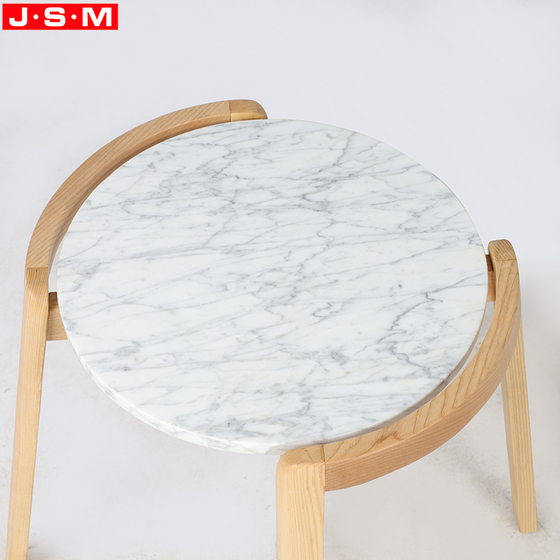 Natural Marble Top Artificial Stone Top Metal Frame Rectangle Tea Table