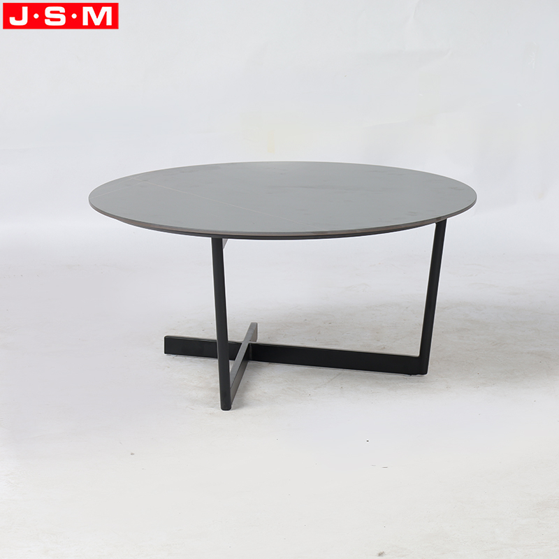 Ceramic Top Room Living Room Outdoor Small Black Wooden Square Coffee Table