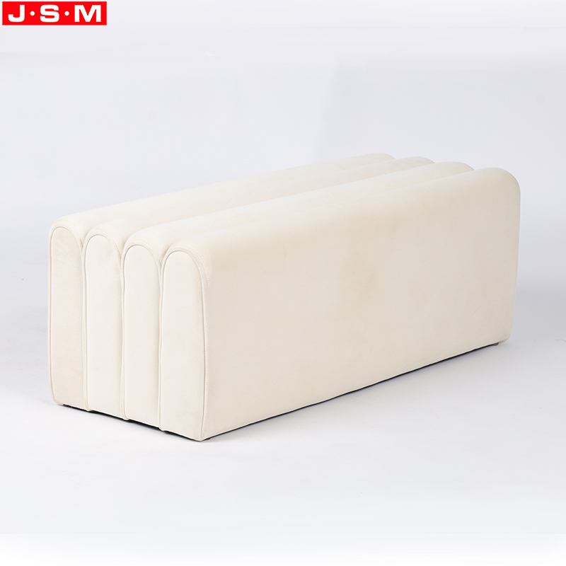 Runway Seating Home Furniture Green Knitted Ottoman Chair Step Stool Lounge Bench Ottoman