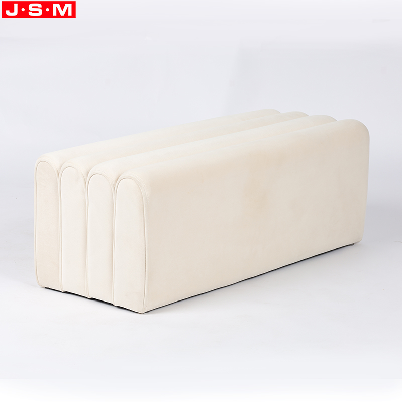 Runway Seating Home Furniture Green Knitted Ottoman Chair Step Stool Lounge Bench Ottoman