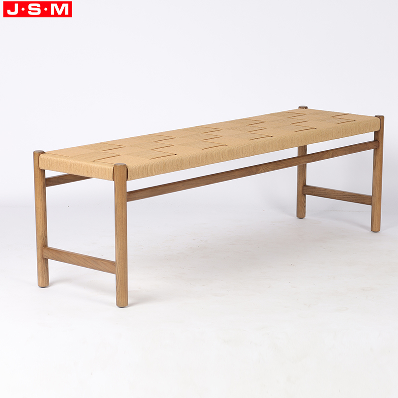 wooden bench and chairs