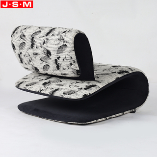 Factory Direct Sale Wooden Chair Green Timber molded foam with fabric Fabric Armchair