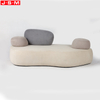 Living Room Armless Modular Sofa Furniture Modern White molded foam with fabric