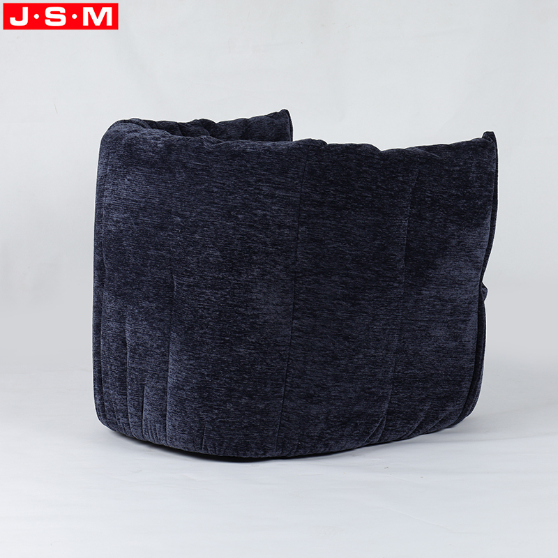 Molded Foam with Fabric Garden European Round Wooden Material Legs Round Room Massage Elastic Seater Sofa