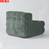 Cheap Simple Tufty Leather Furniture Recliner Living Room Italian Sofa Molded Foam with Fabric