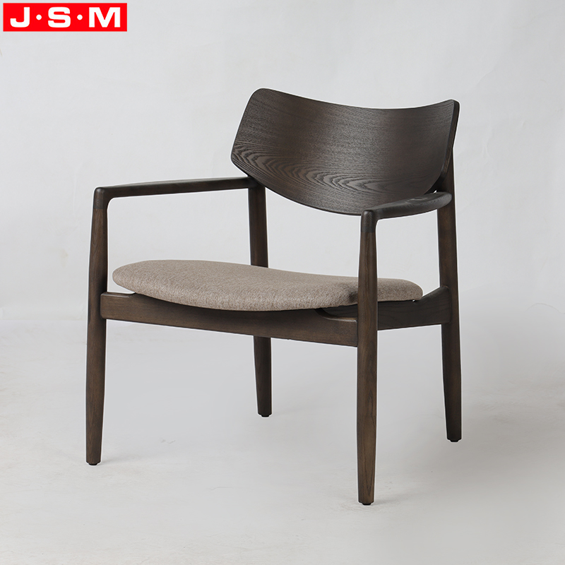 Living Room Cushion Fabric Armchair Accent Chair High Plywood Back with Veneer,cushion Seat