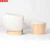 Modern Furniture Pink Cushion Seat Reclining Wooden Cushion Seat
