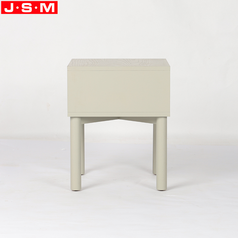 Wholesale Hot Sale Wooden Modern Metal Base Bedside Plywood with Ash Veneer Carcase