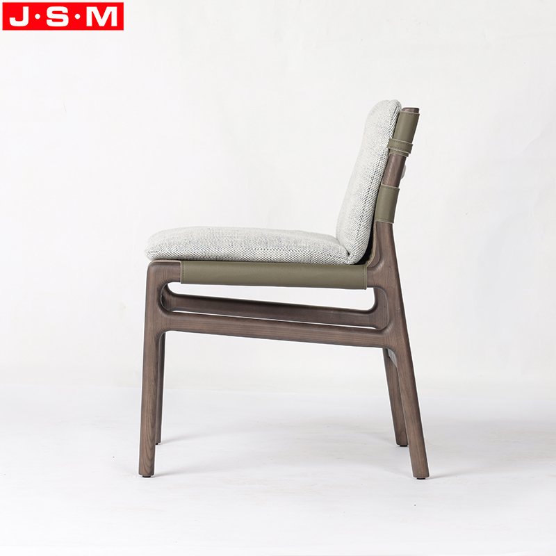 Modern Leather Dining Room Restaurant Furniture Hotel Ash Timber Frame