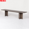 Plywood with Ash Veneer Carcase Living Room Upholstered Metal Legs Bench Fabric Seat Bench Chairs