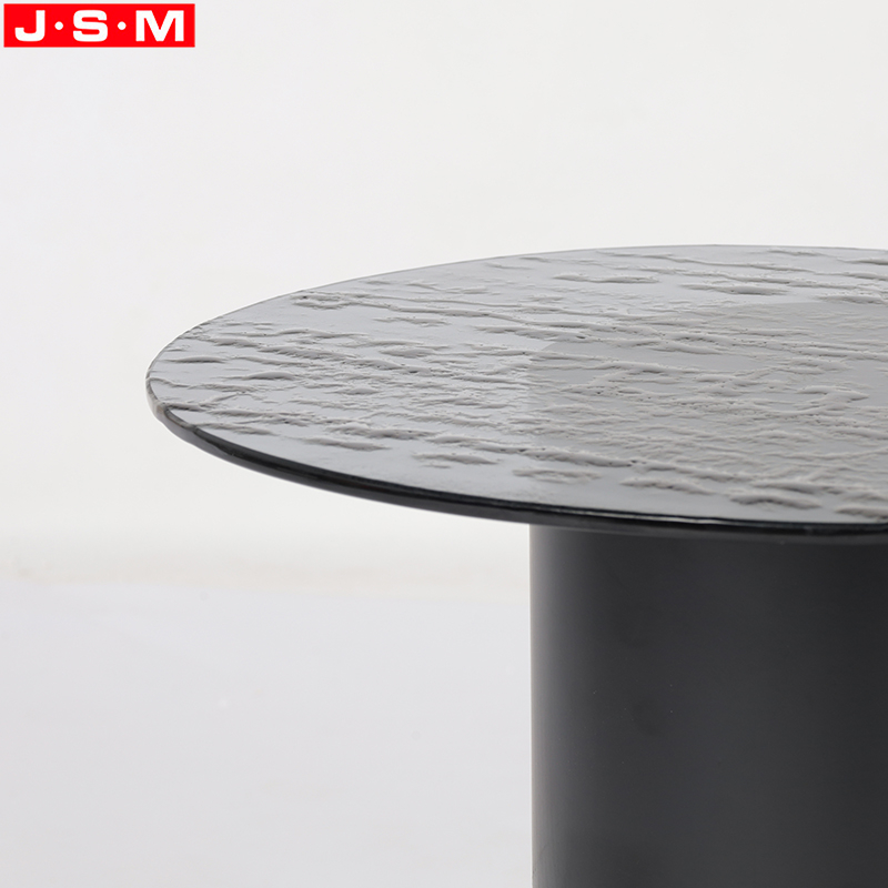 Hot Selling Solid Wood Table Round Table Living Room Furniture Tempering Glass Top